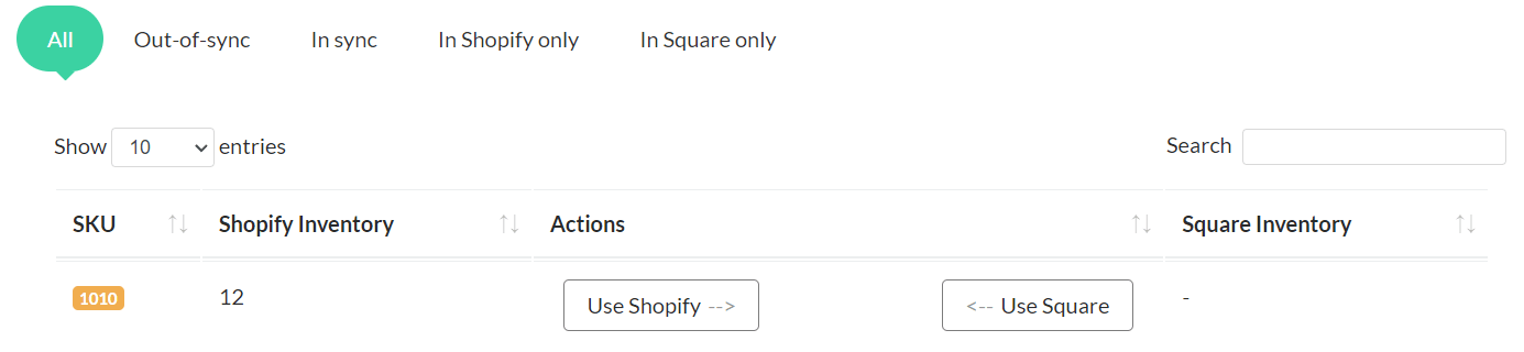 Square Shopify Integration - Products Synced in Square and Shopify